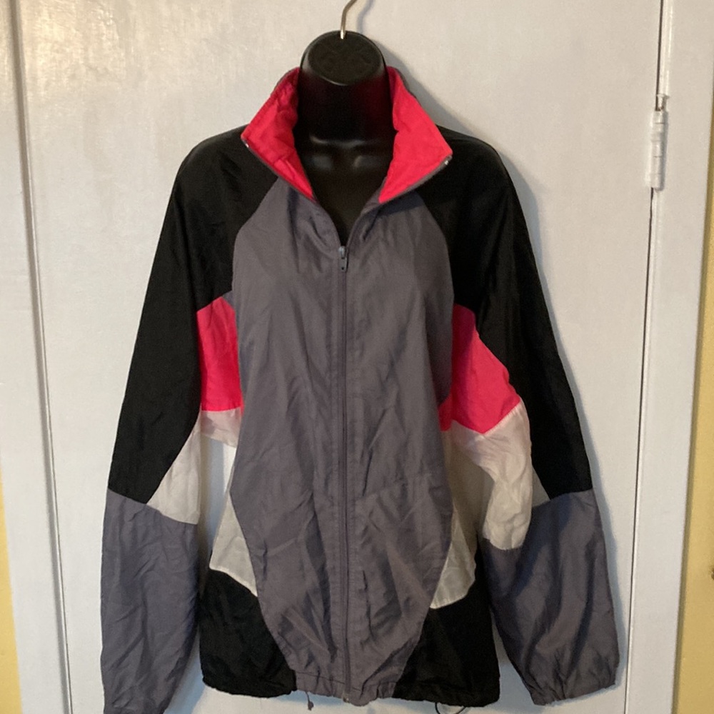 Authentically Vintage Nike Women’s Neon Pink Color Blocking Windbreaker Jacket